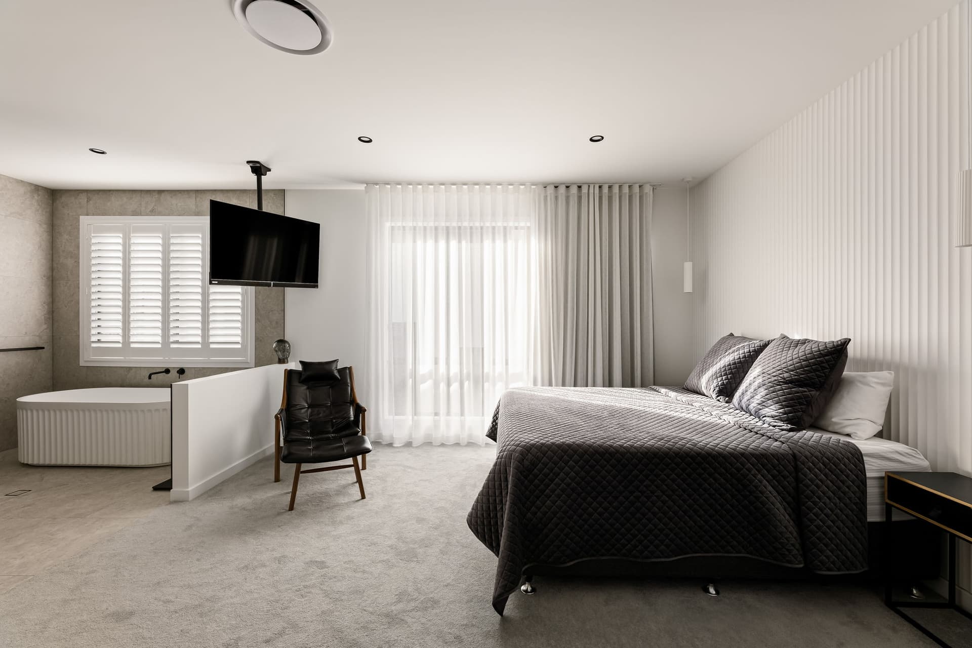 Main bedroom with ensuite beyond