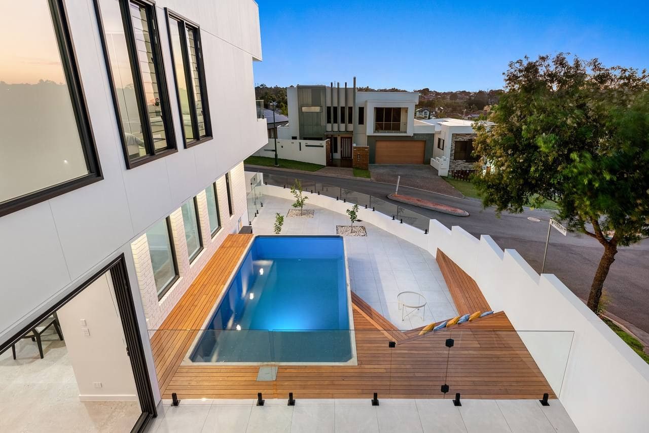 Pool terrace and timber deck