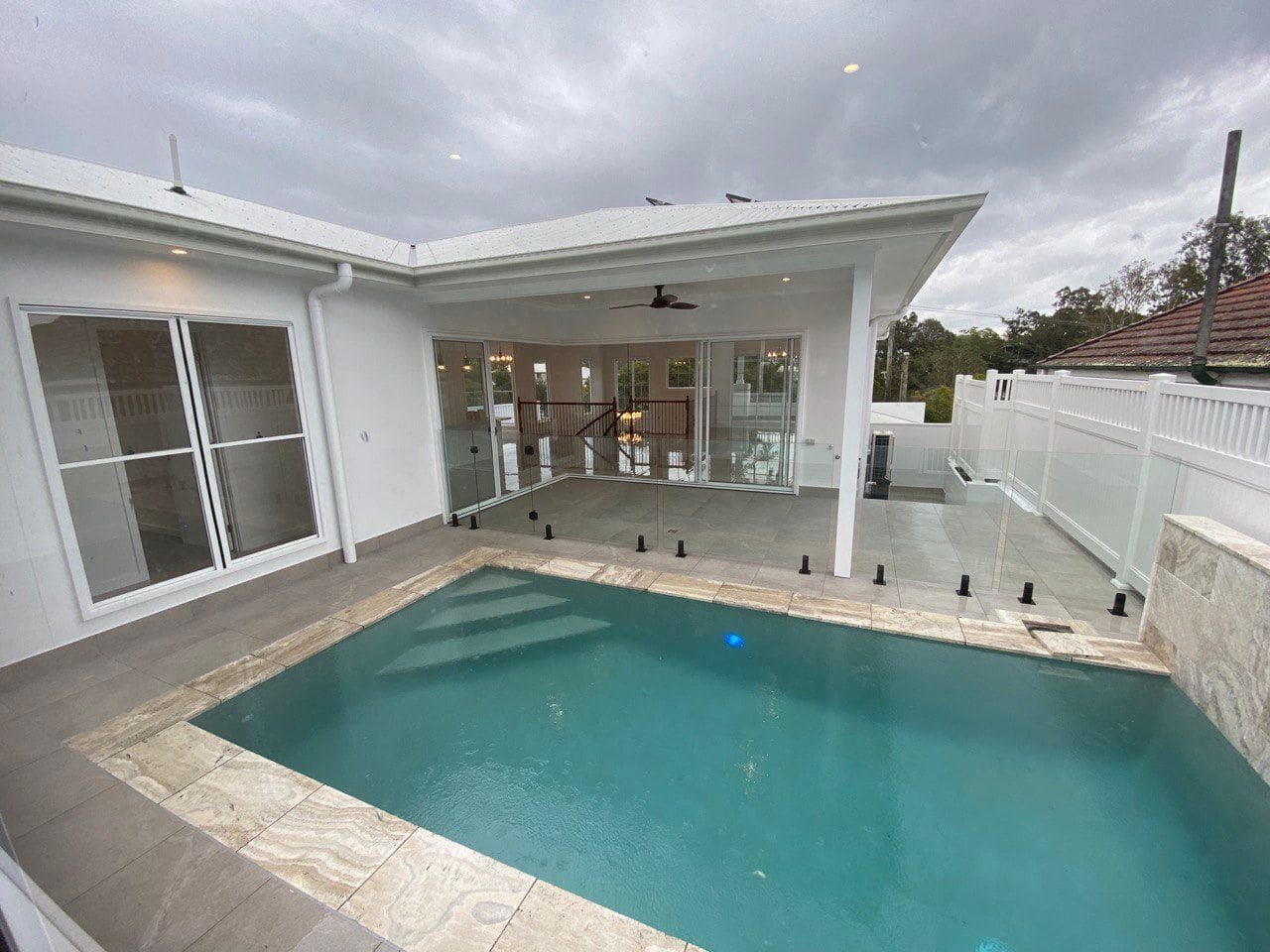 Pool and covered terrace