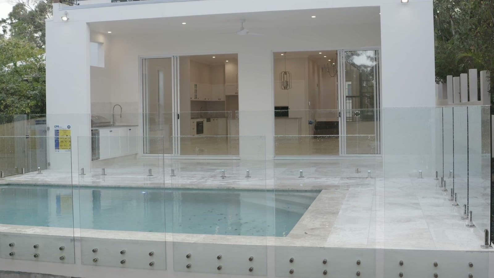 Pool and rear terrace